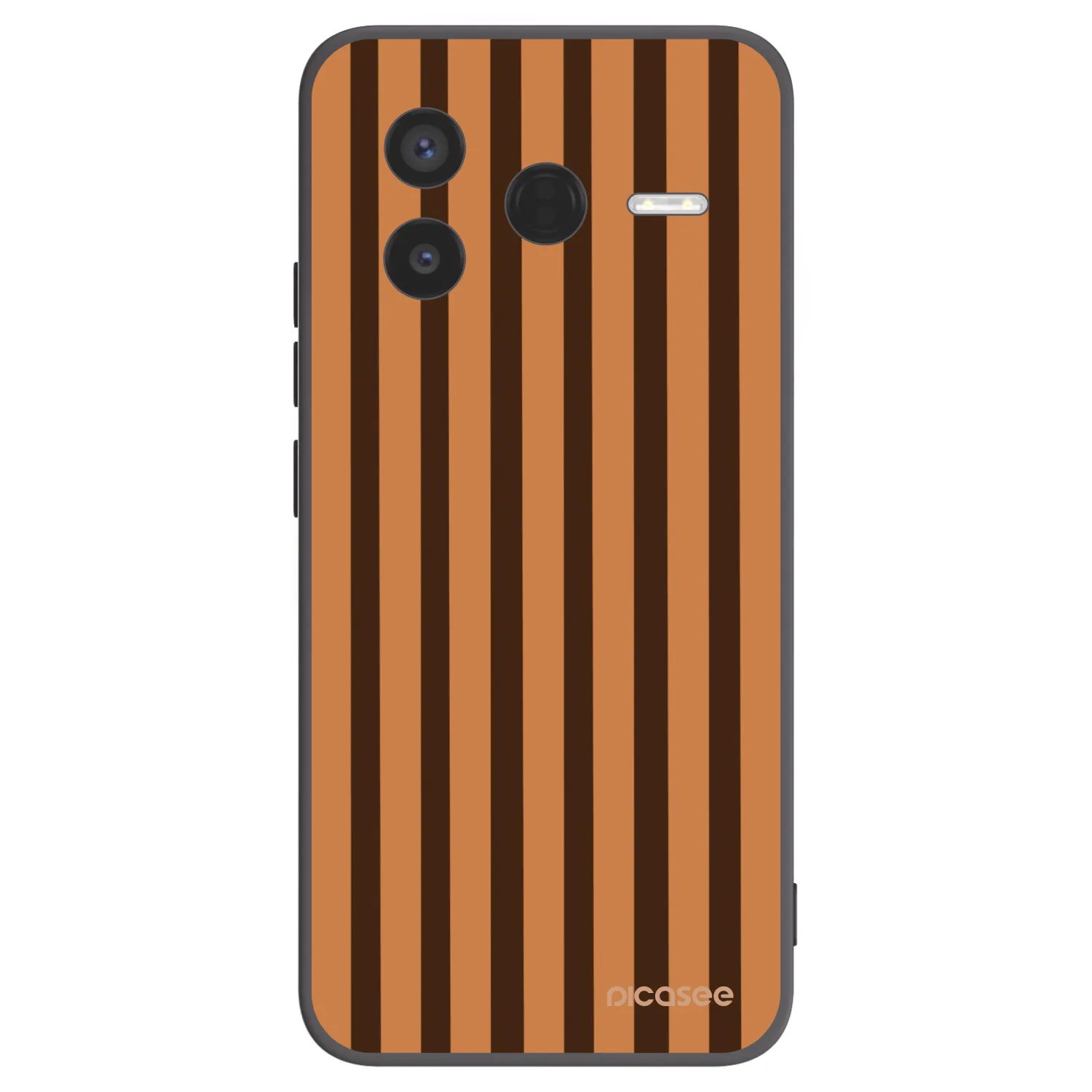Picasee silikonový černý obal pro Xiaomi Poco F7 Pro 5G - Caramel lines
