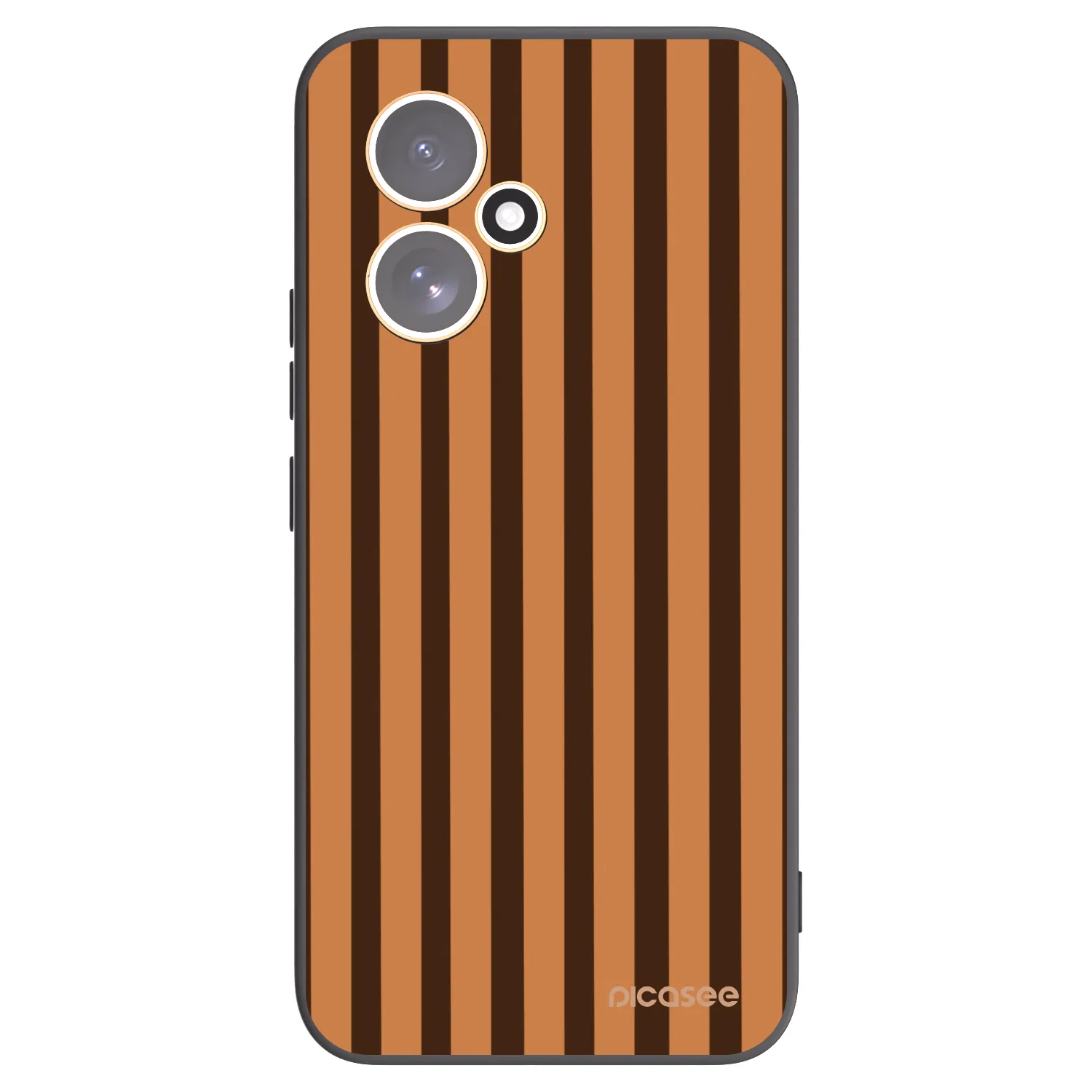 Picasee silikonový černý obal pro Honor 400 5G - Caramel lines