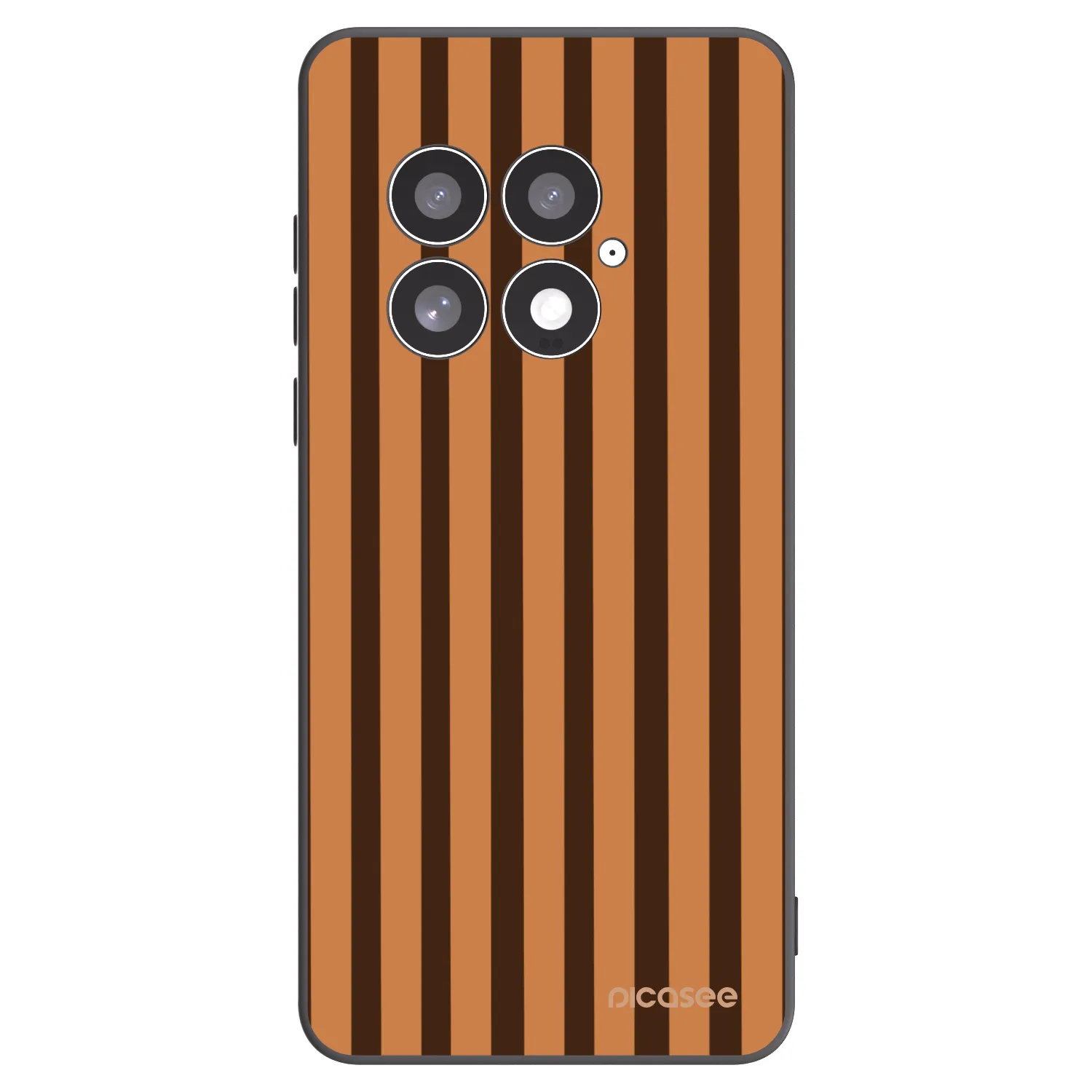 Picasee silikonový černý obal pro OnePlus 13 5G - Caramel lines