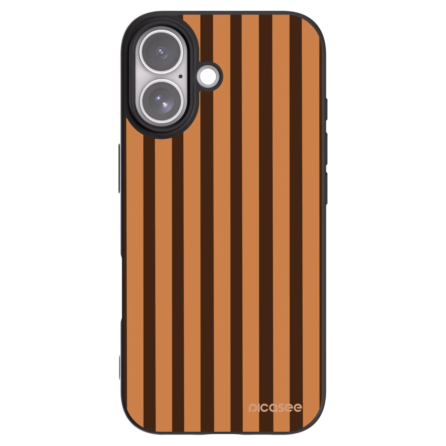 Picasee silikonový černý obal pro Apple iPhone 17 - Caramel lines