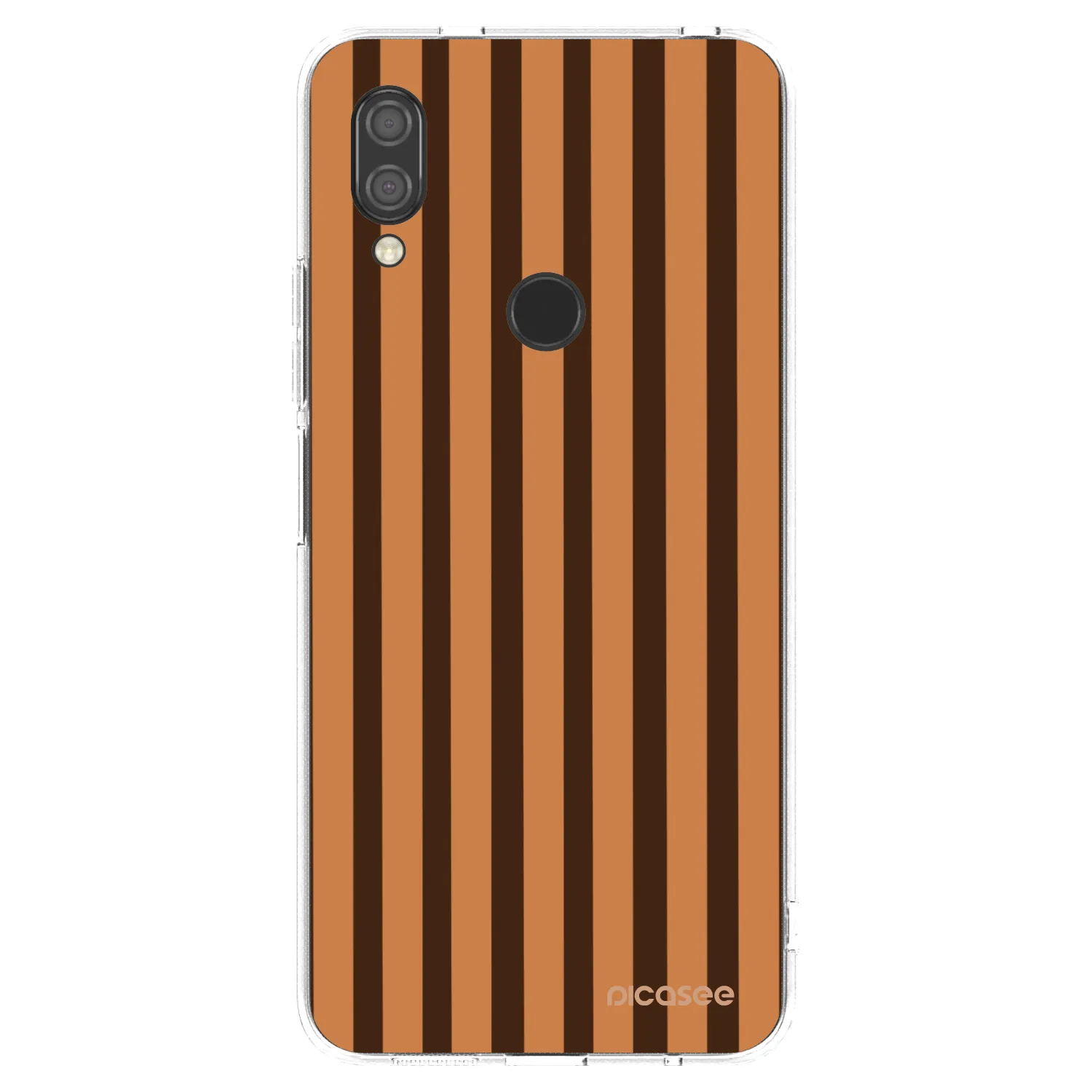 Picasee silikonový průhledný obal pro Xiaomi Redmi 7 - Caramel lines