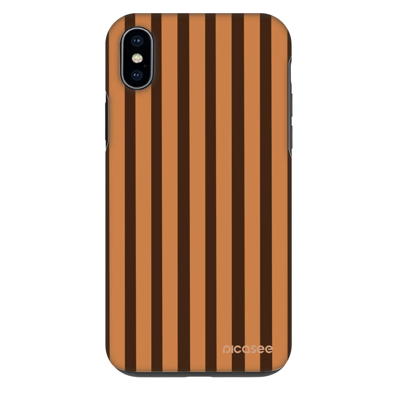 Picasee Fashion Case pro Apple iPhone XS Max - Caramel lines