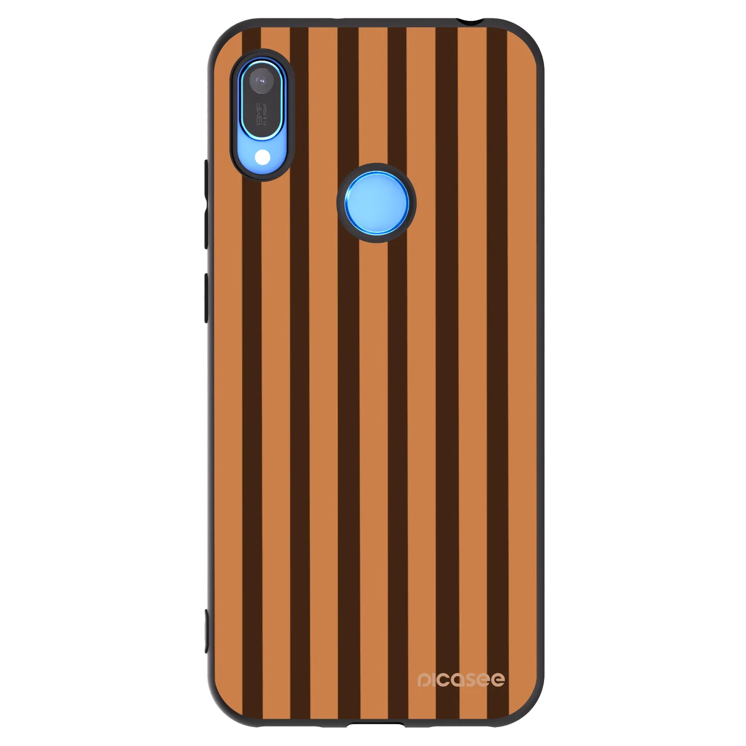 Picasee silikonový černý obal pro Huawei Y6 2019 - Caramel lines