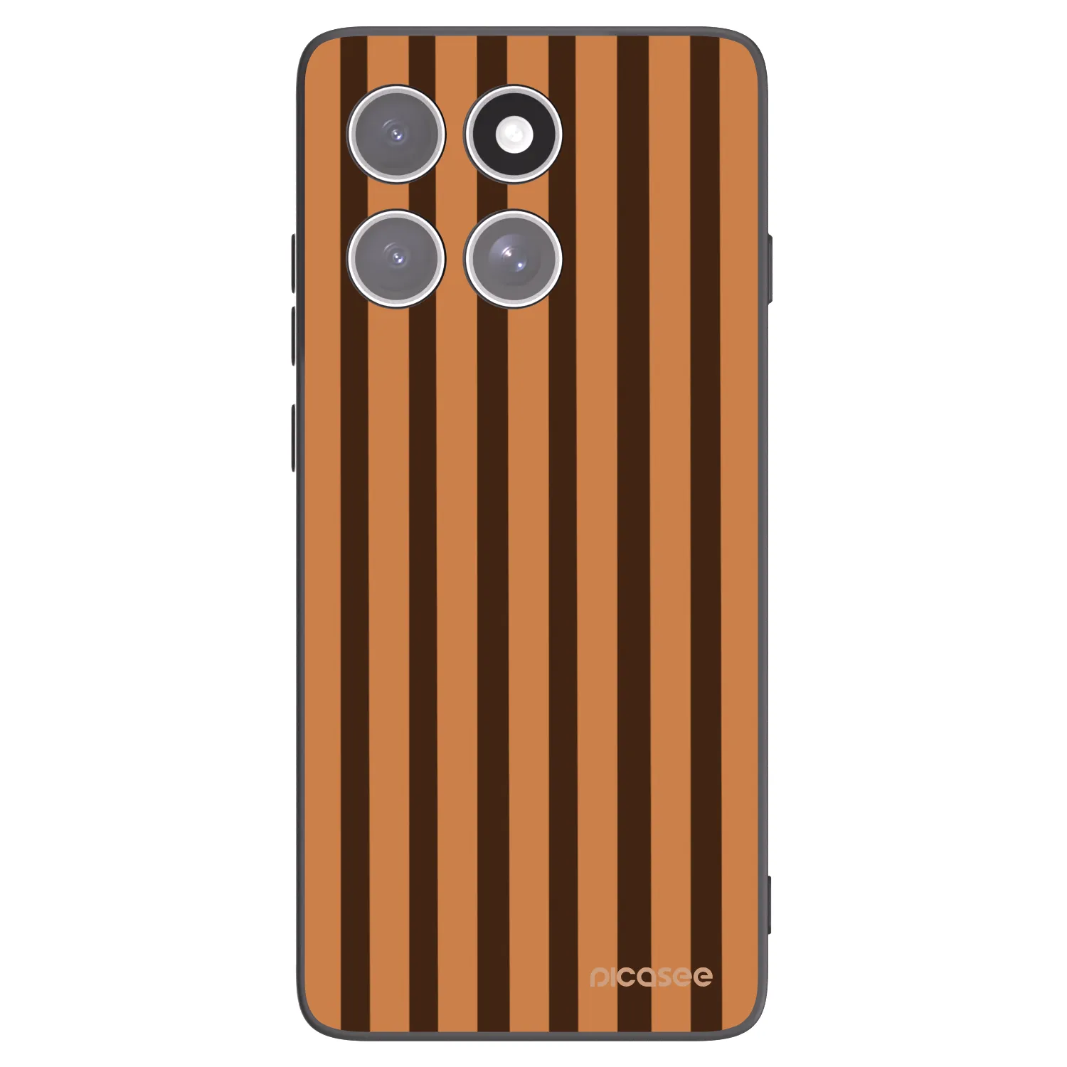 Picasee silikonový černý obal pro Motorola Edge 60 Pro - Caramel lines
