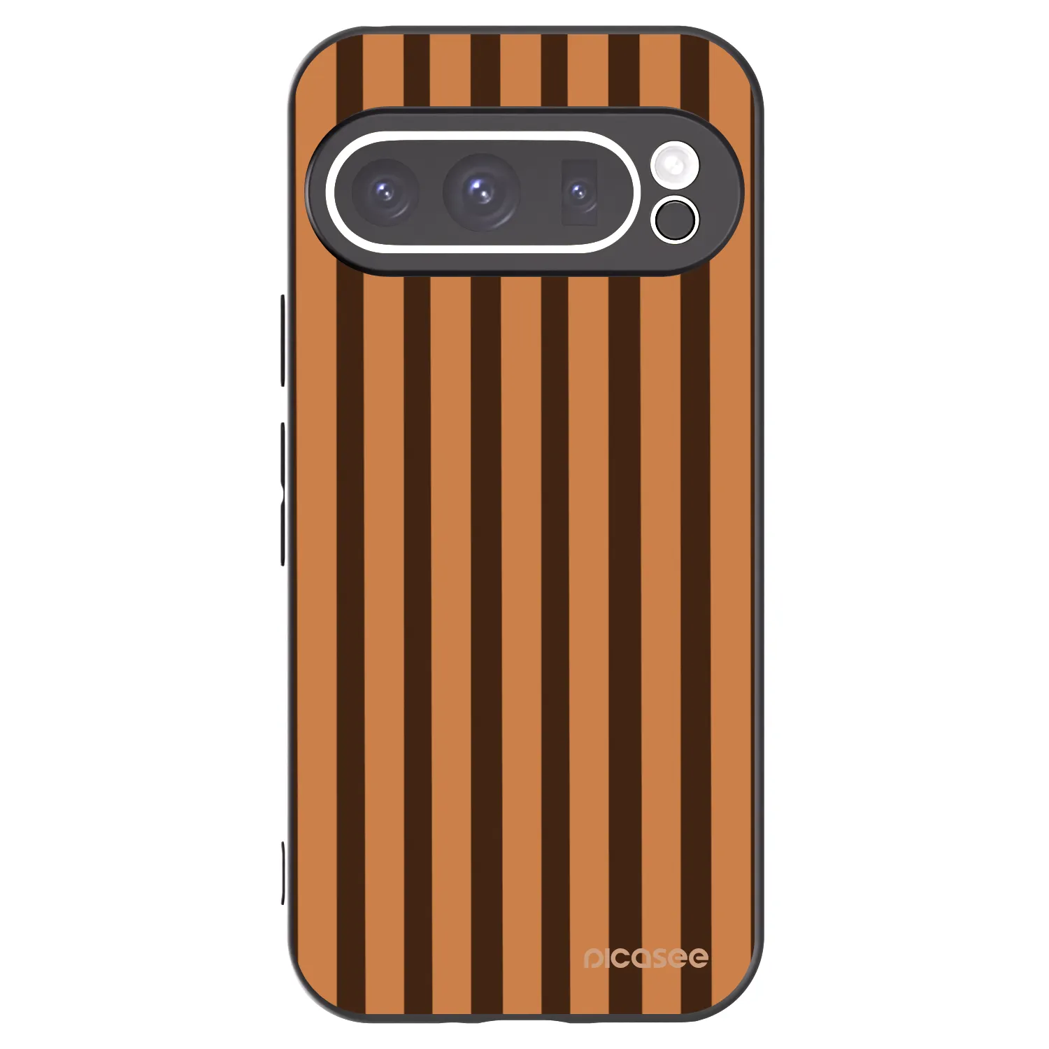 Picasee silikonový černý obal pro Google Pixel 9 Pro XL - Caramel lines