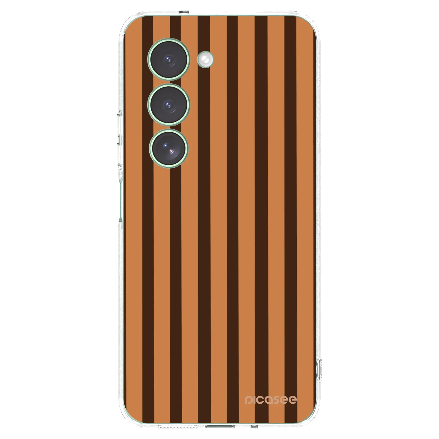 Picasee silikonový průhledný obal pro Xiaomi Redmi 15 5G - Caramel lines