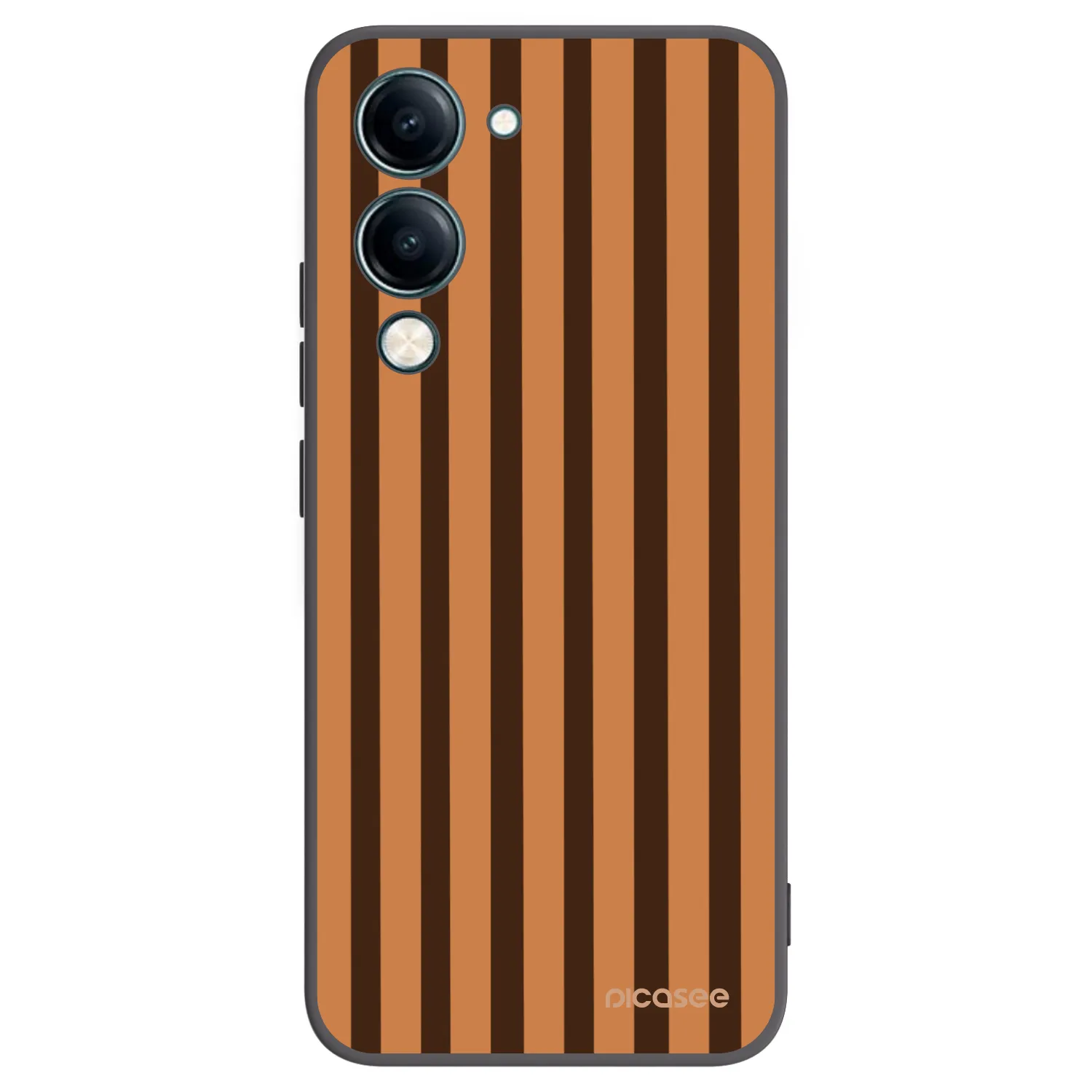 Picasee silikonový černý obal pro Vivo Y29s 5G - Caramel lines