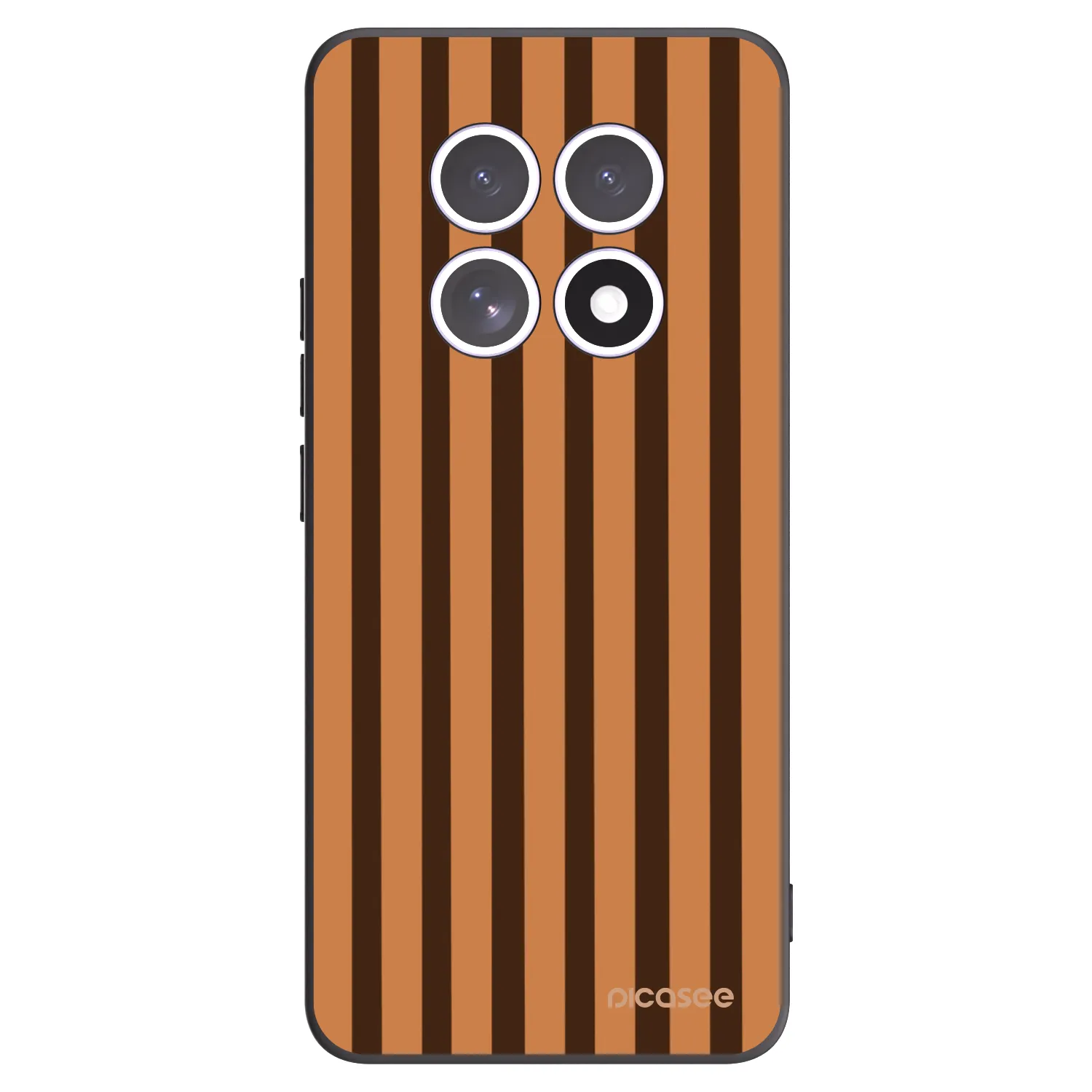 Picasee silikonový černý obal pro Xiaomi Redmi Note 15 4G - Caramel lines