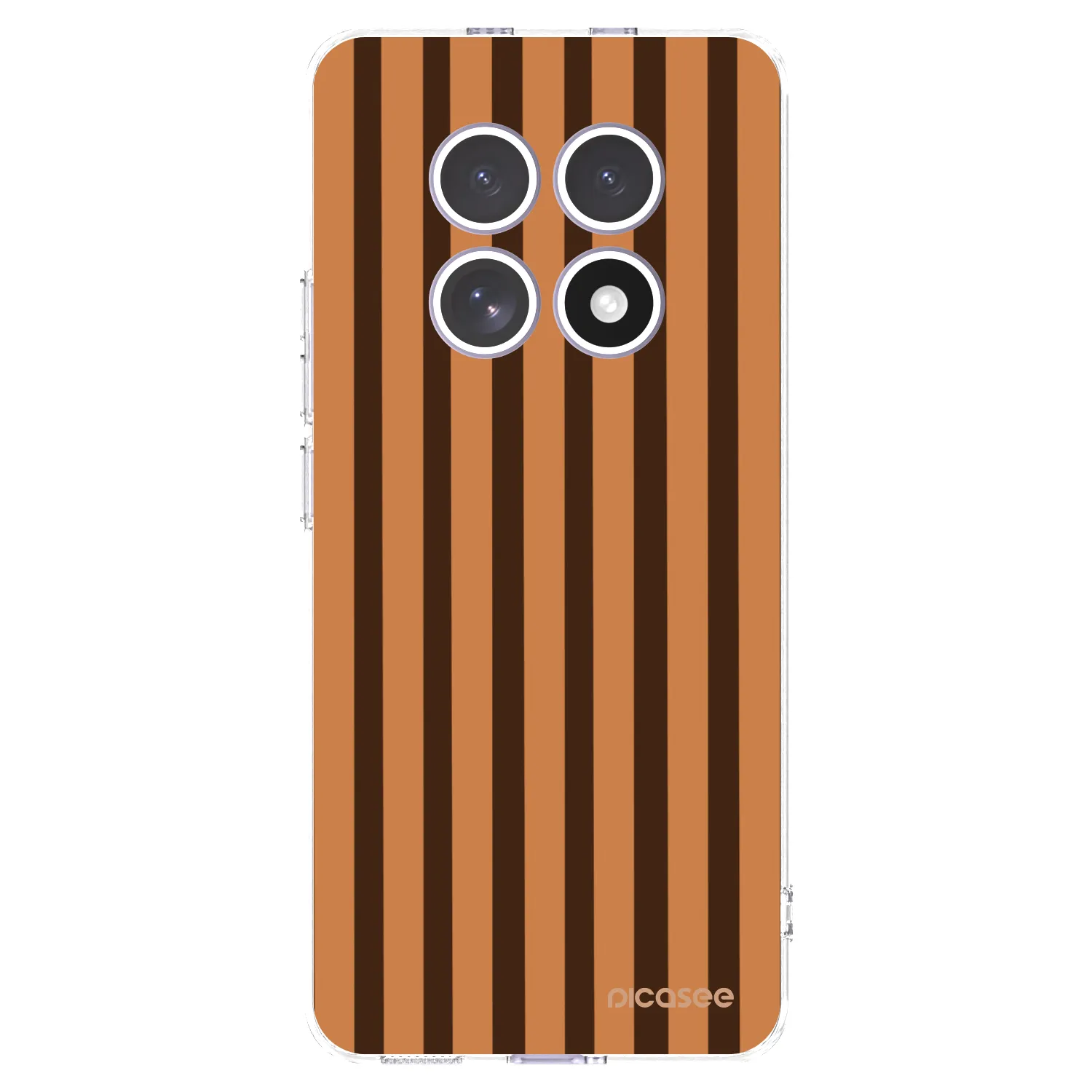 Picasee silikonový průhledný obal pro Xiaomi Redmi Note 15 4G - Caramel lines