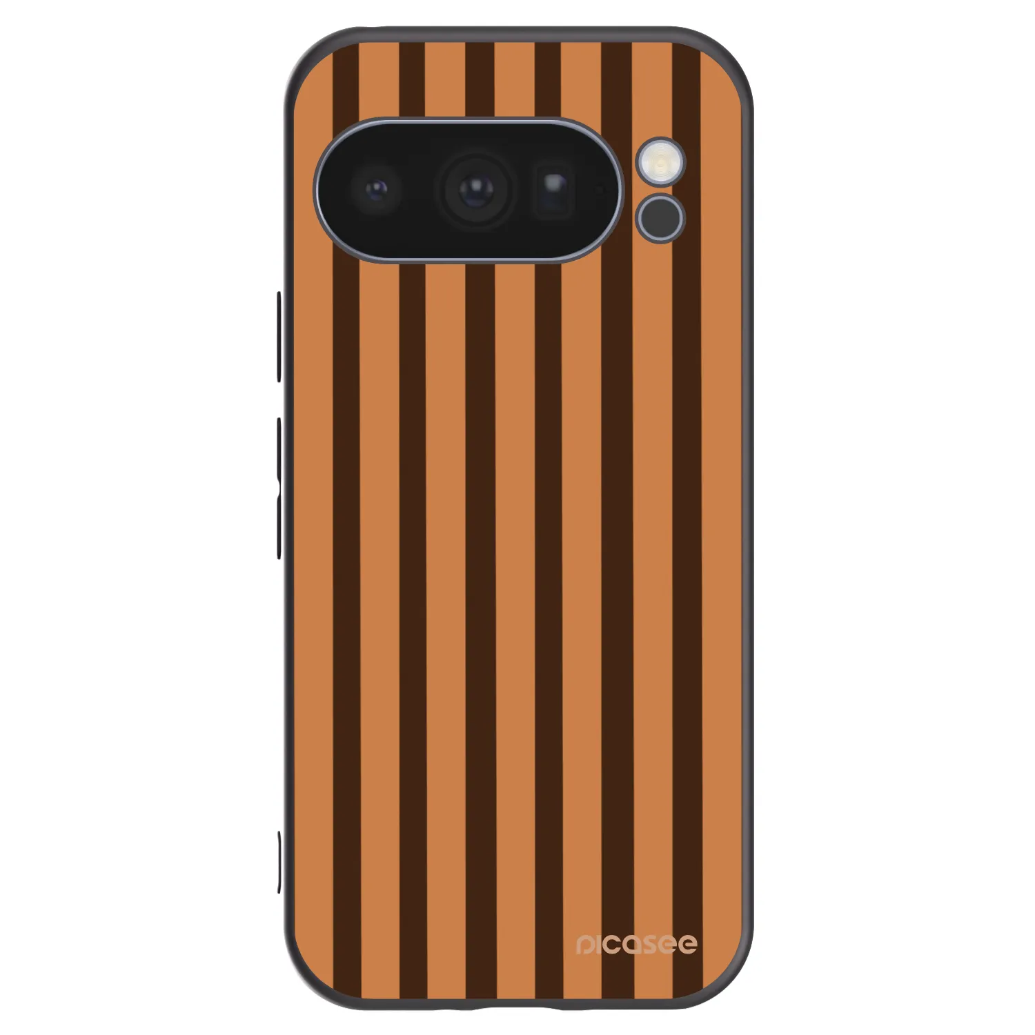 Picasee silikonový černý obal pro Google Pixel 10 Pro - Caramel lines