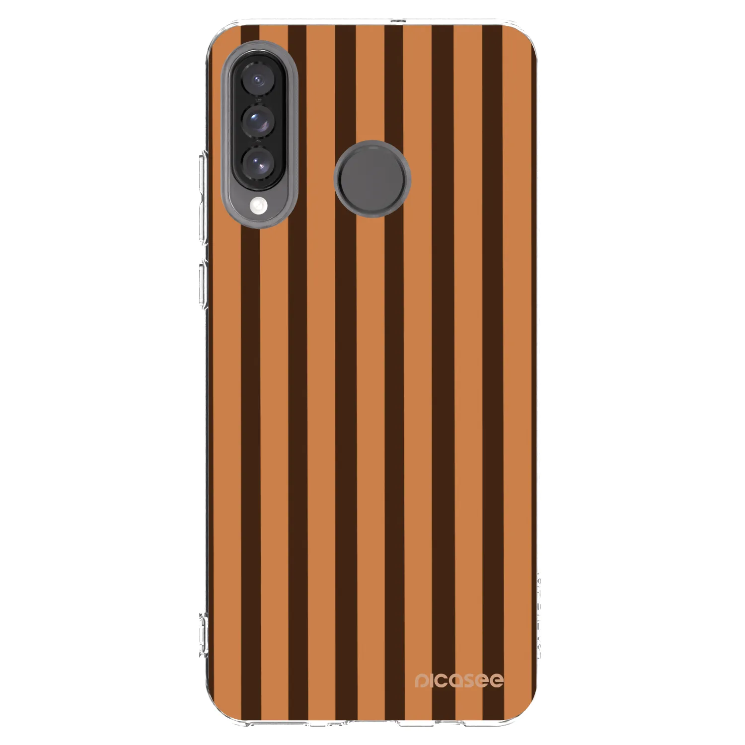 Picasee silikonový průhledný obal pro Huawei P30 Lite - Caramel lines