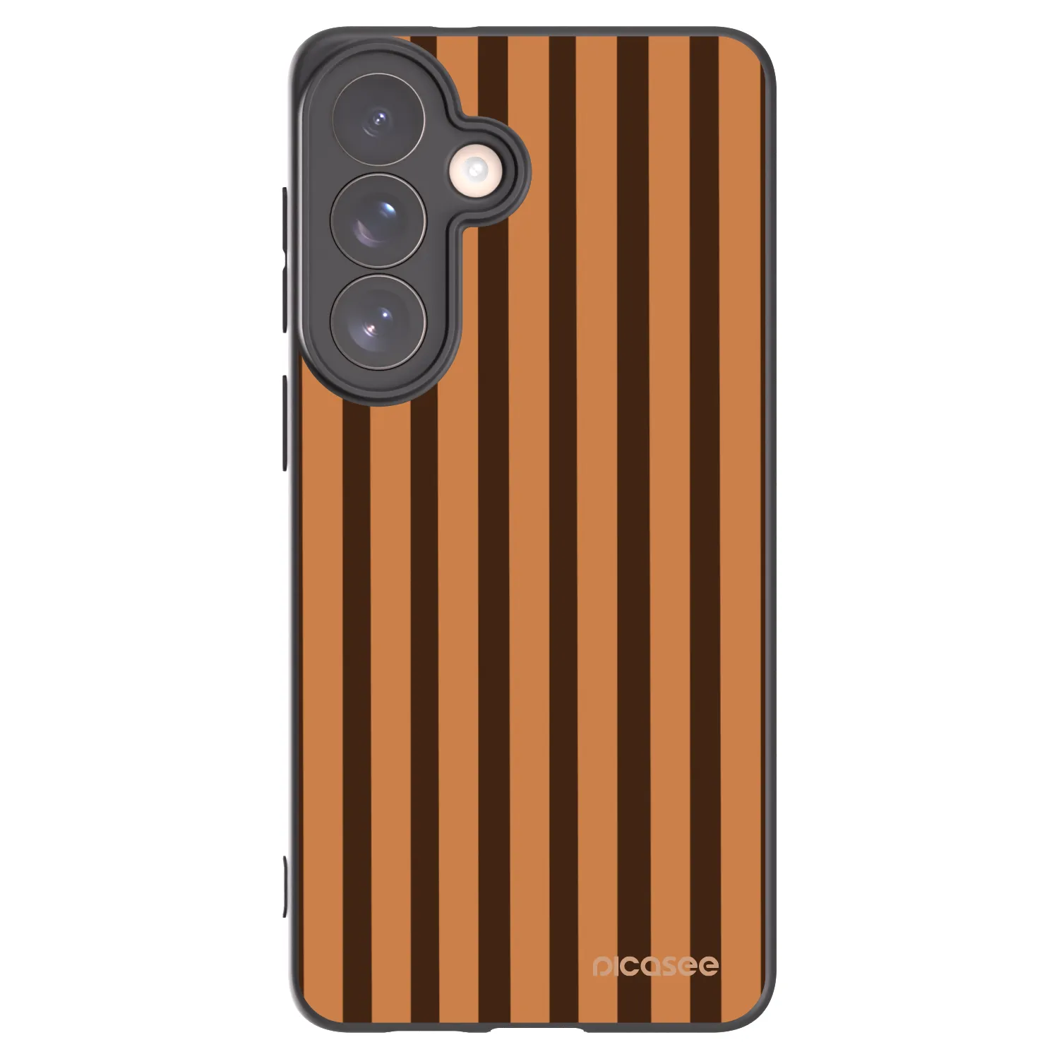 Picasee silikonový černý obal pro Samsung Galaxy S26+ - Caramel lines