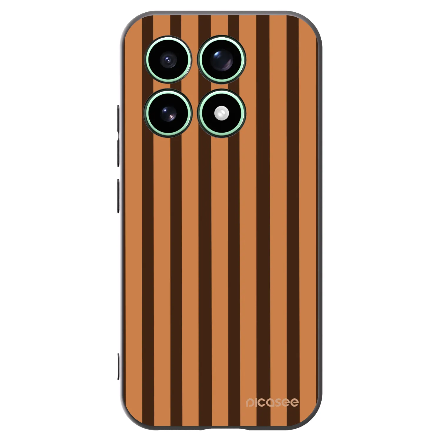 Picasee silikonový černý obal pro Xiaomi 17 - Caramel lines
