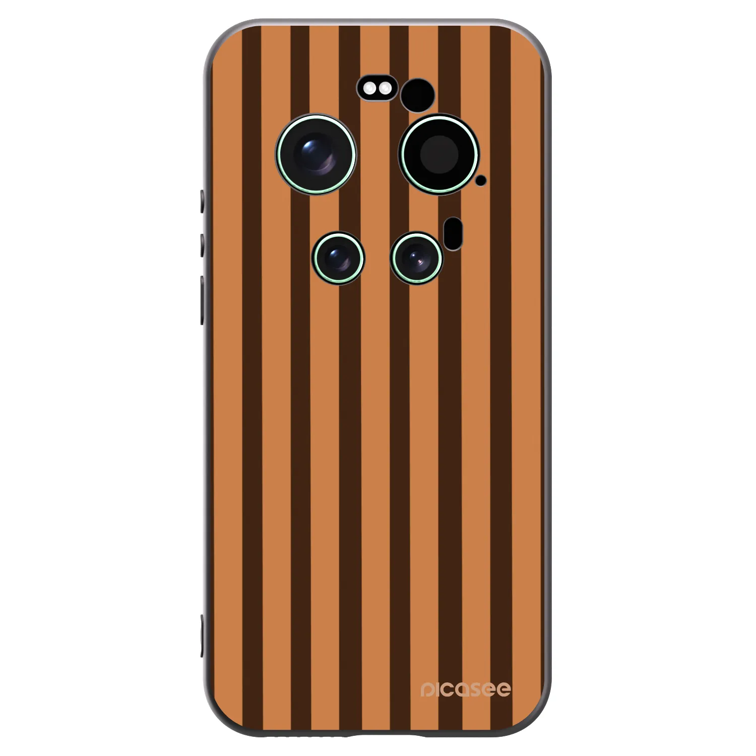 Picasee silikonový černý obal pro Xiaomi 17 Ultra - Caramel lines