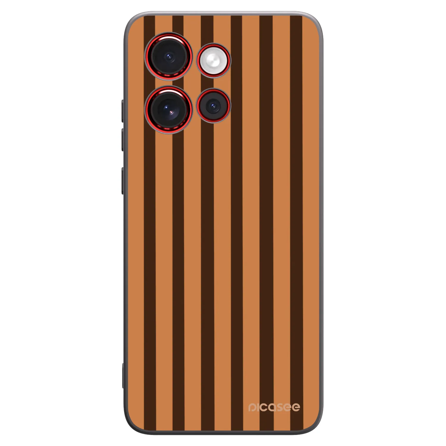 Picasee silikonový černý obal pro Motorola Edge 60 Neo 5G - Caramel lines