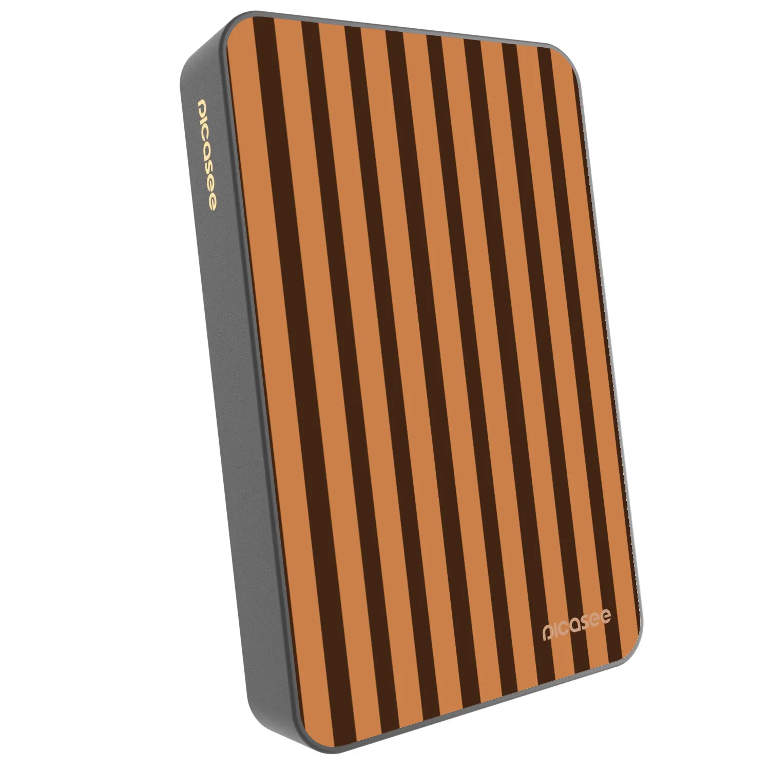 Picasee Powerbanka s MagSafe 10 000 mAh Šedá - Caramel lines
