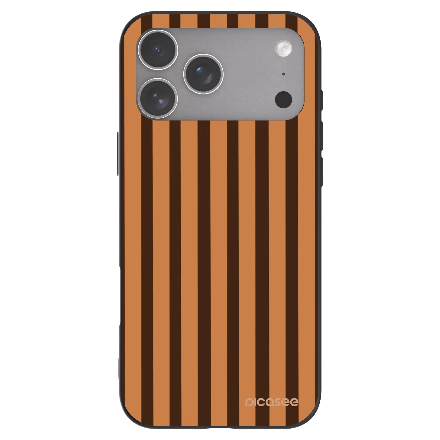 Picasee silikonový černý obal pro Apple iPhone 18 Pro Max - Caramel lines