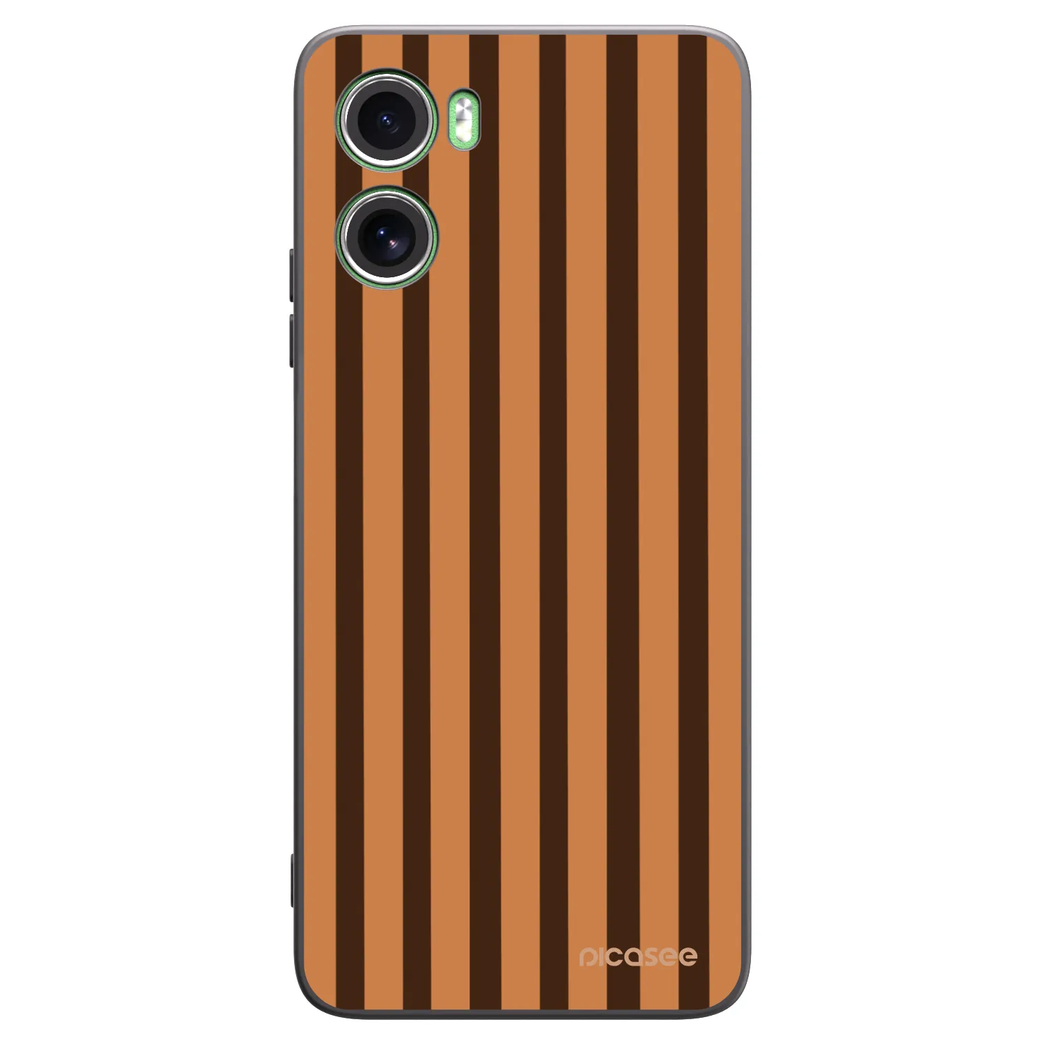 Picasee silikonový černý obal pro Motorola Moto G06 - Caramel lines