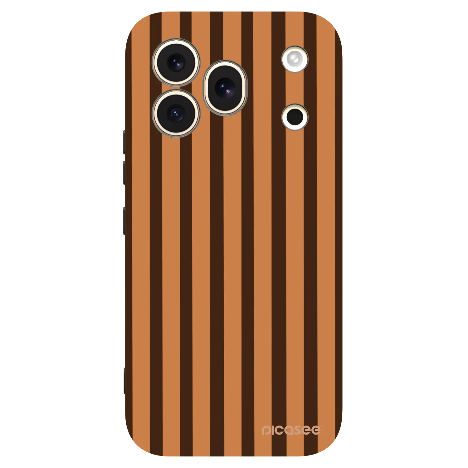 Picasee silikonový černý obal pro Honor 600 Pro - Caramel lines