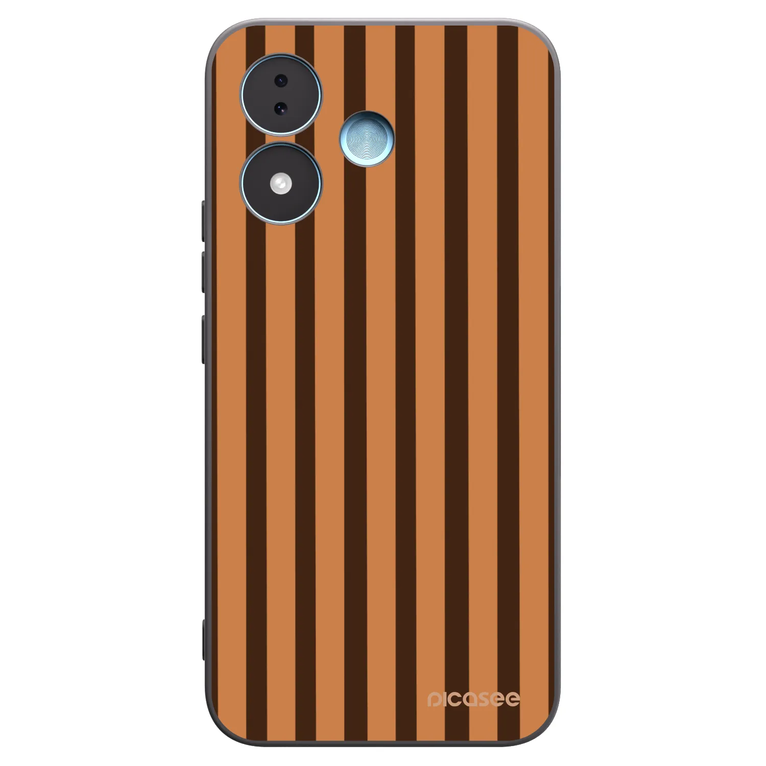 Picasee silikonový černý obal pro Xiaomi Redmi Note 17 5G - Caramel lines