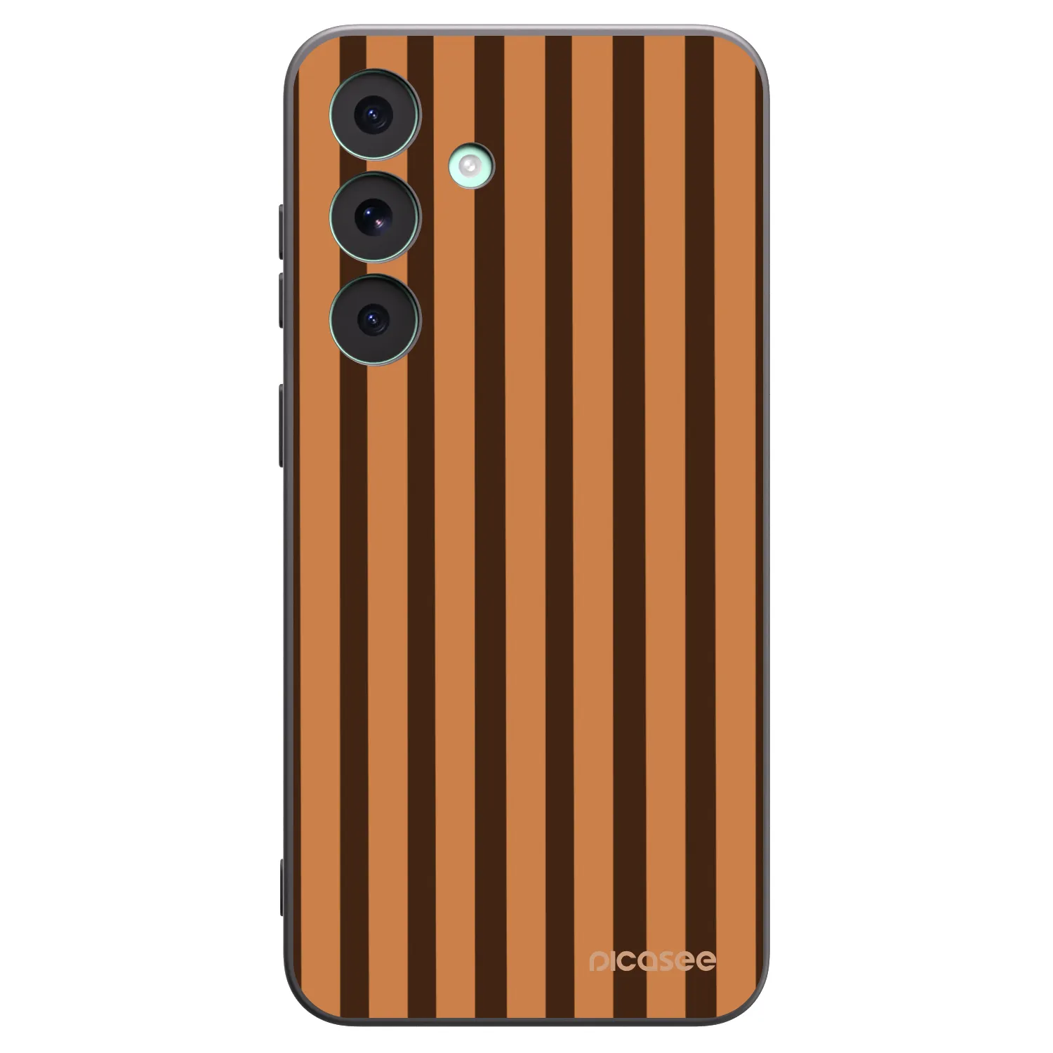 Picasee silikonový černý obal pro Samsung Galaxy S26 FE - Caramel lines
