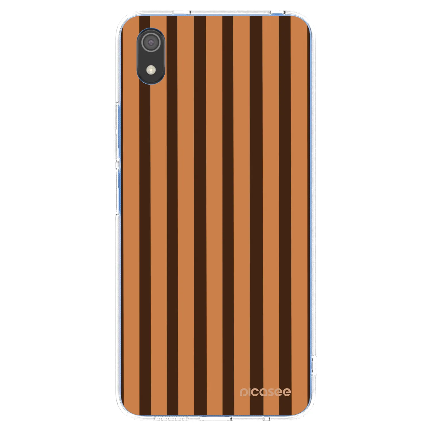 Picasee silikonový průhledný obal pro Xiaomi Redmi 7A - Caramel lines