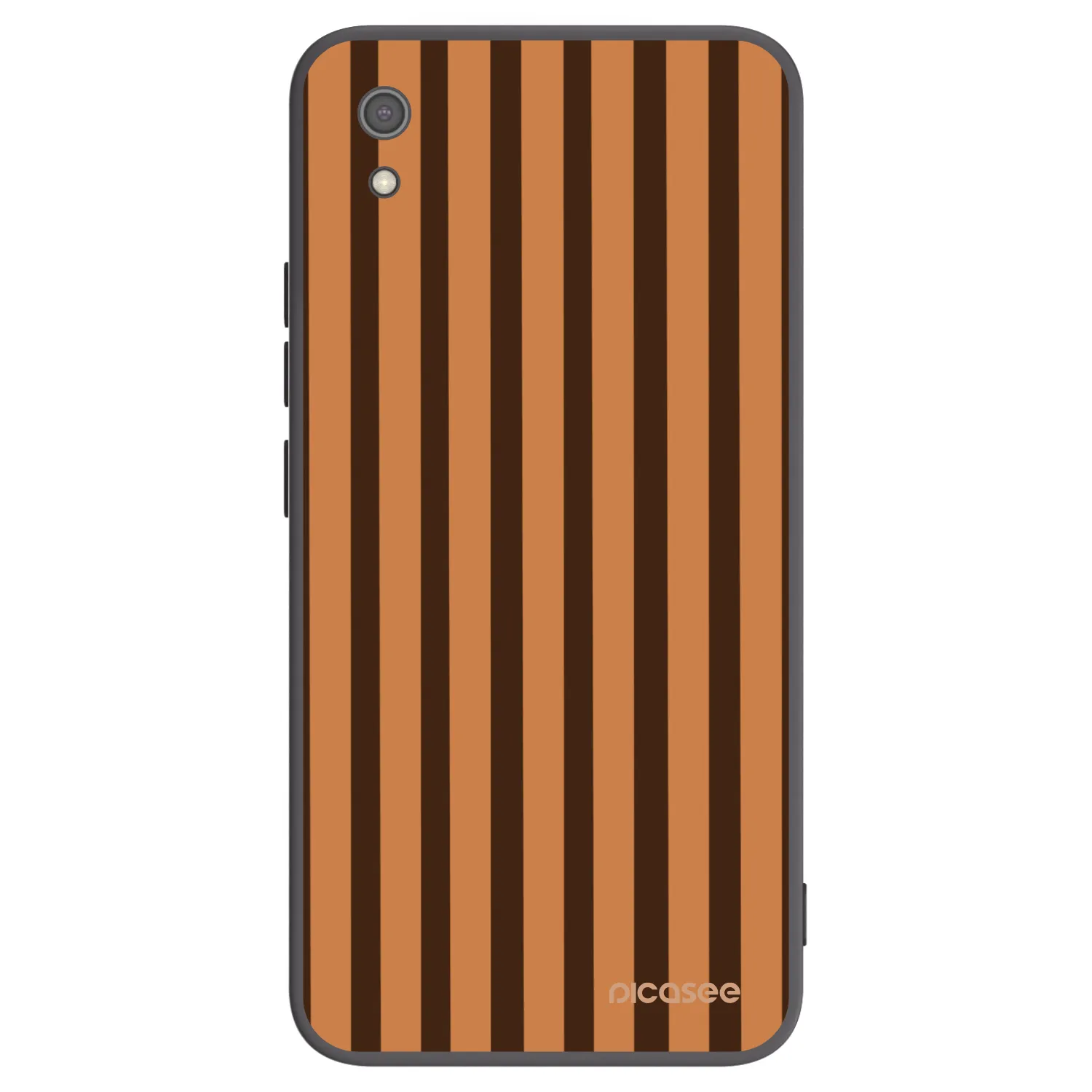 Picasee silikonový černý obal pro Xiaomi Redmi 7A - Caramel lines