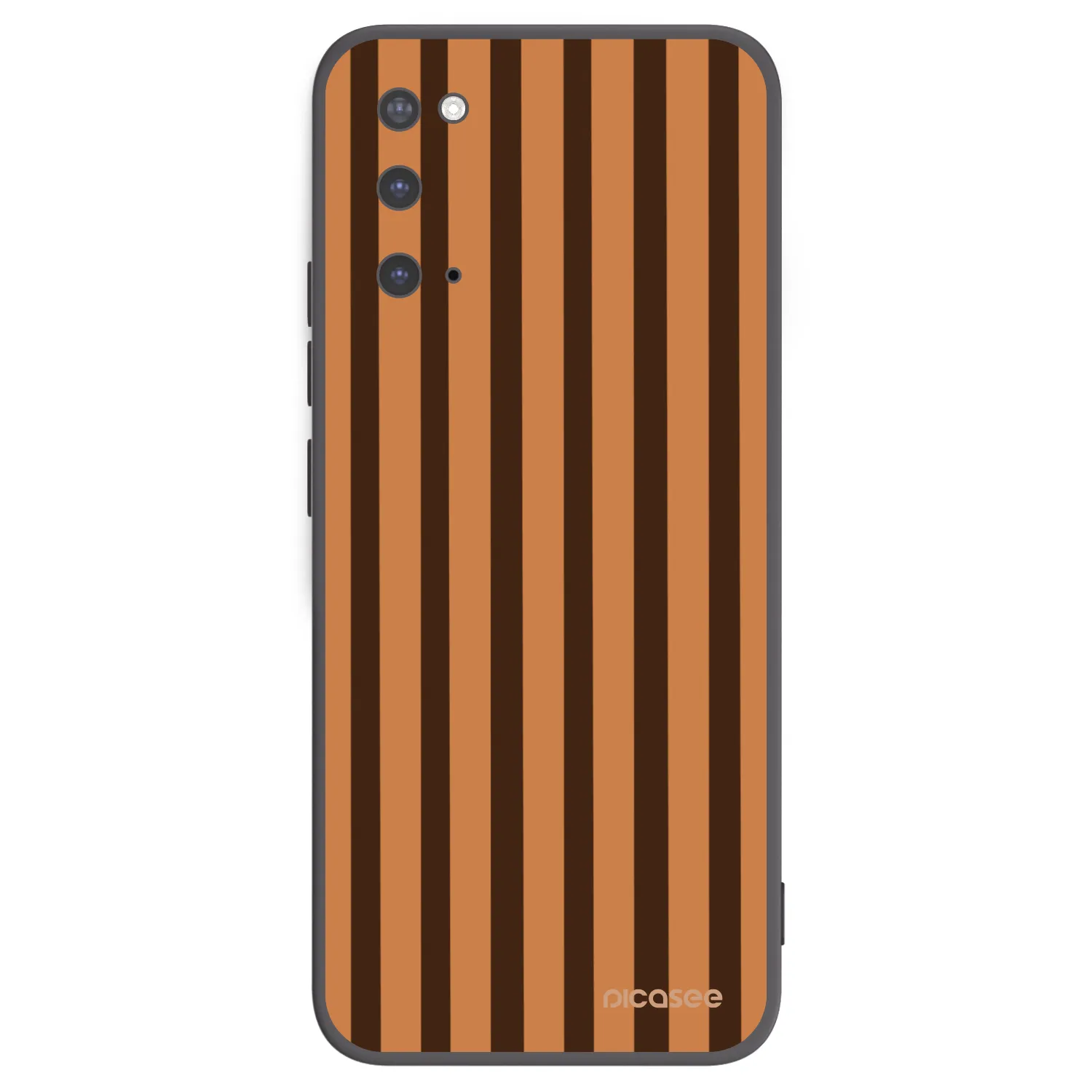 Picasee silikonový černý obal pro Samsung Galaxy S20 G980F - Caramel lines