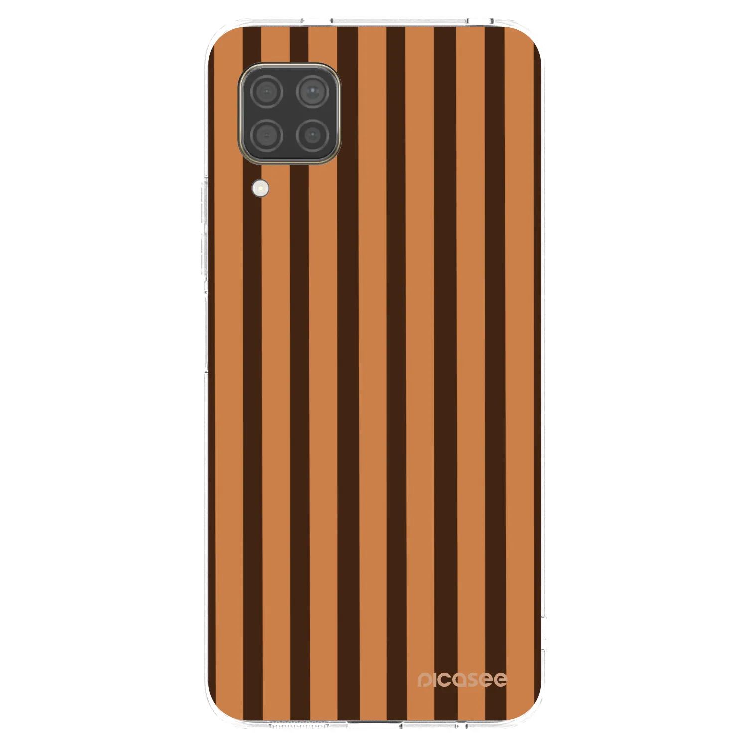 Picasee silikonový průhledný obal pro Huawei P40 Lite - Caramel lines