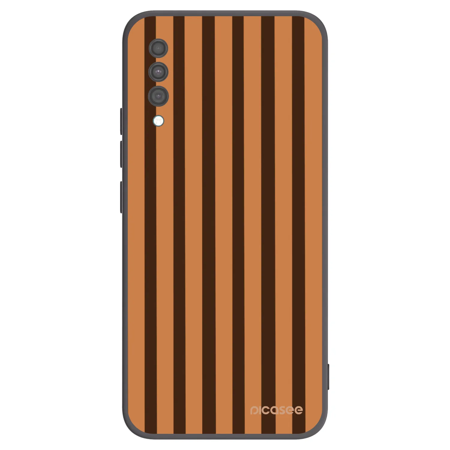 Picasee silikonový černý obal pro Samsung Galaxy A30s A307F - Caramel lines
