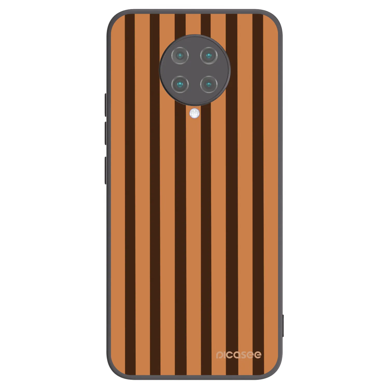 Picasee silikonový černý obal pro Xiaomi Poco F2 Pro - Caramel lines