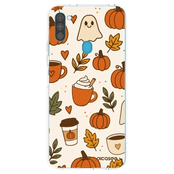 Picasee silikonový průhledný obal pro Samsung Galaxy M11 - Fall vibes