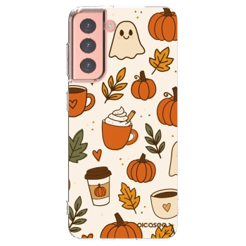 Picasee silikonový průhledný obal pro Samsung Galaxy S21 5G G991B - Fall vibes