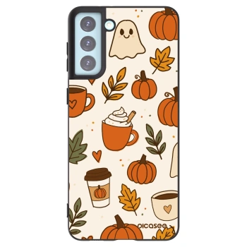 Picasee silikonový černý obal pro Samsung Galaxy S21+ 5G G996F - Fall vibes