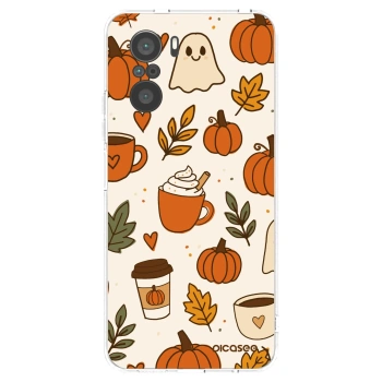 Picasee silikonový průhledný obal pro Xiaomi Poco F3 - Fall vibes