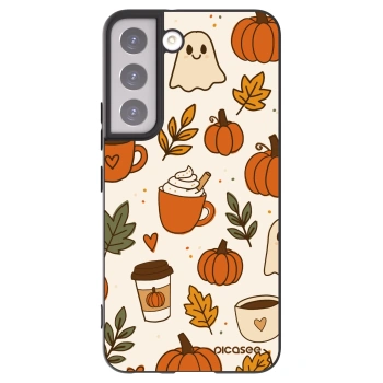 Picasee silikonový černý obal pro Samsung Galaxy S22 5G - Fall vibes