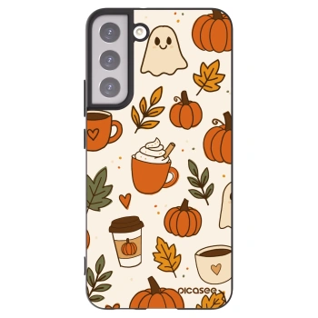 Picasee silikonový černý obal pro Samsung Galaxy S22+ 5G - Fall vibes