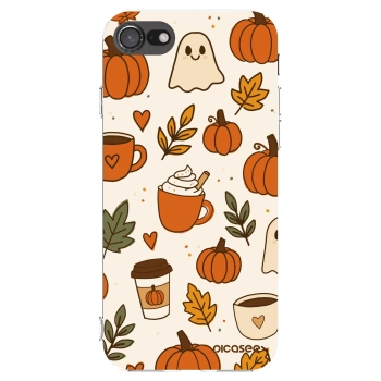 Picasee silikonový průhledný obal pro Apple iPhone SE 2022 - Fall vibes