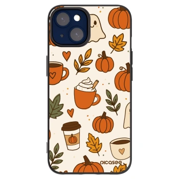 Picasee silikonový černý obal pro Apple iPhone 14 - Fall vibes