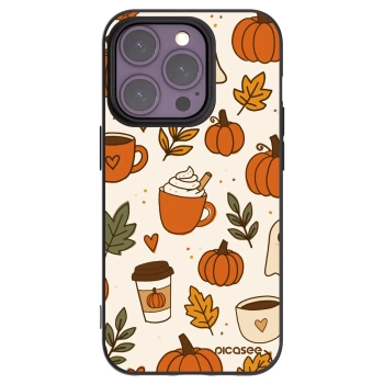 Picasee silikonový černý obal pro Apple iPhone 14 Pro - Fall vibes