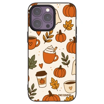Picasee silikonový černý obal pro Apple iPhone 14 Pro Max - Fall vibes