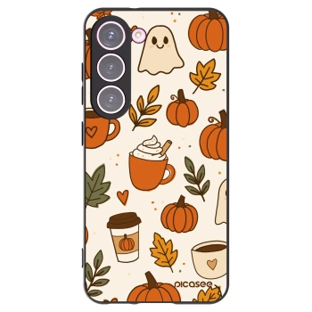 Picasee silikonový černý obal pro Samsung Galaxy S23 5G - Fall vibes