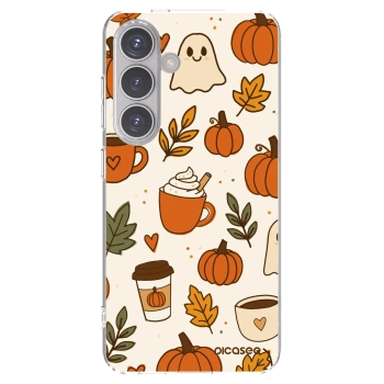 Picasee silikonový průhledný obal pro Samsung Galaxy S24 S921B 5G - Fall vibes