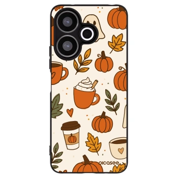 Picasee silikonový černý obal pro Xiaomi Redmi 13 4G - Fall vibes