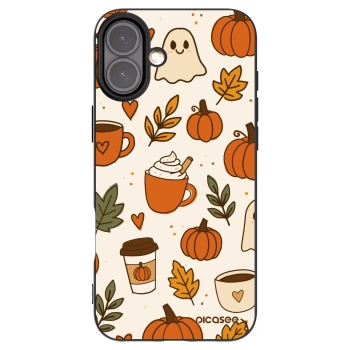 Picasee silikonový černý obal pro Apple iPhone 16 Plus - Fall vibes