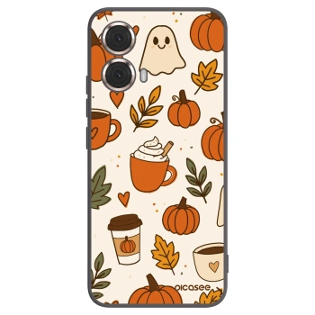 Picasee silikonový černý obal pro Motorola Moto G85 - Fall vibes