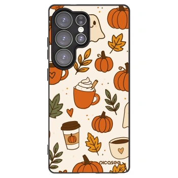 Picasee silikonový černý obal pro Samsung Galaxy S25 Ultra 5G - Fall vibes