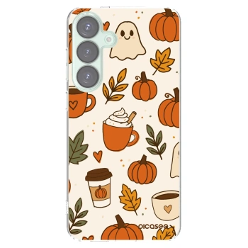 Picasee silikonový průhledný obal pro Samsung Galaxy S25+ 5G - Fall vibes