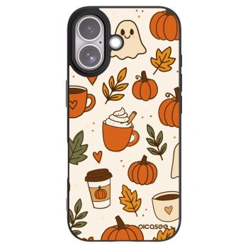 Picasee silikonový černý obal pro Apple iPhone 17 - Fall vibes