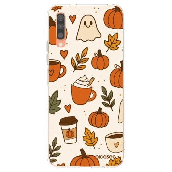 Picasee silikonový průhledný obal pro Samsung Galaxy A70 A705F - Fall vibes